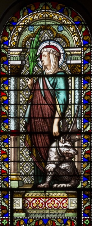 안티오키아의 성녀 마르가리타_photo by Xavier Care_in the church of Saint-Denis-de-la-Croix-Rousse in Lyon_France.jpg